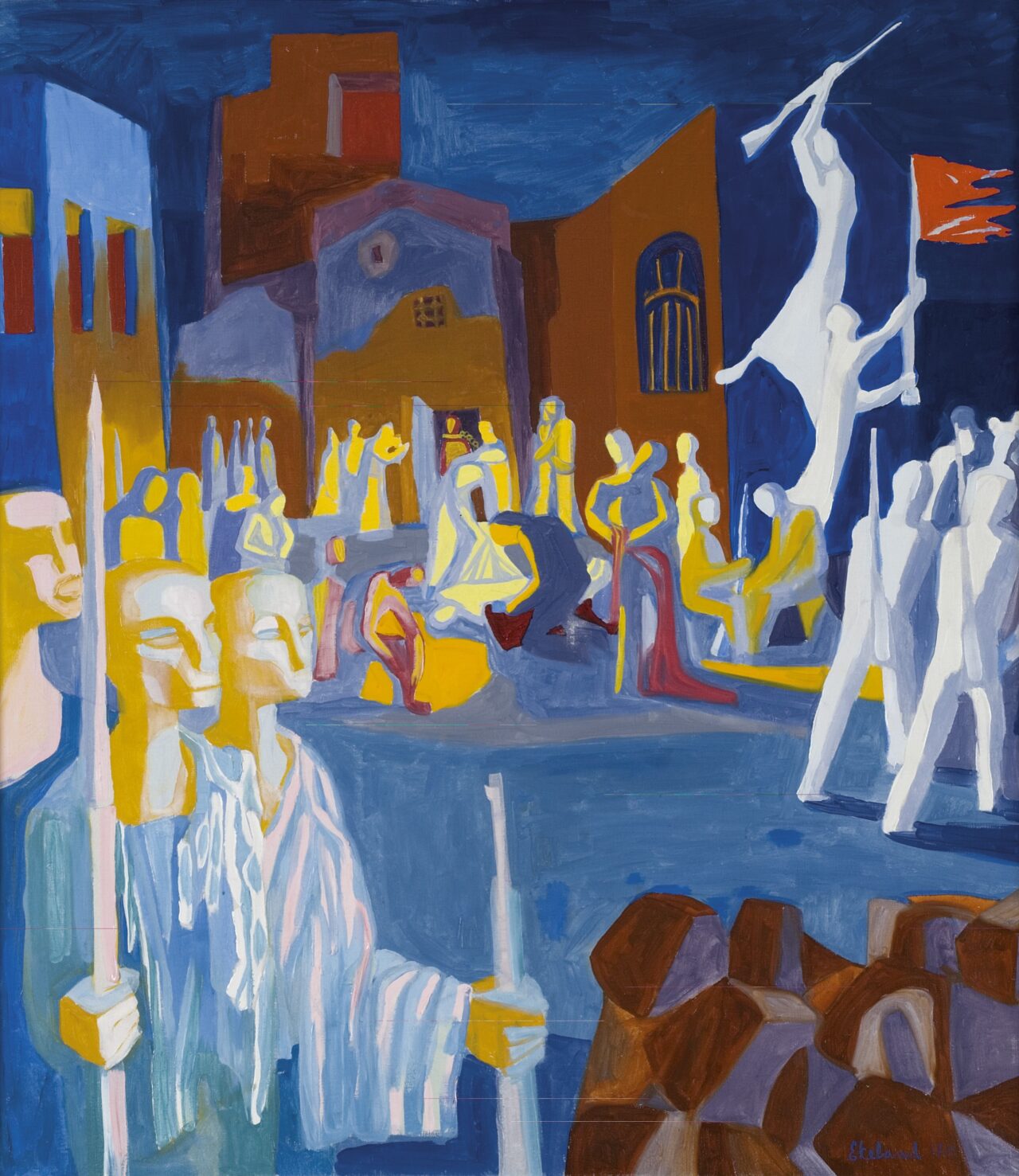 Arne Ekeland, I revolusjonens forgård, Christen Sveaas Kunststiftelse Arne Ekeland, I revolusjonens forgård, Christen Sveaas Kunststiftelse